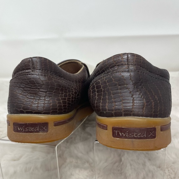 Twisted X Men's Slip-On Casual Sneakers - MCA0030 Brown Leather size 9M - Picture 7 of 11